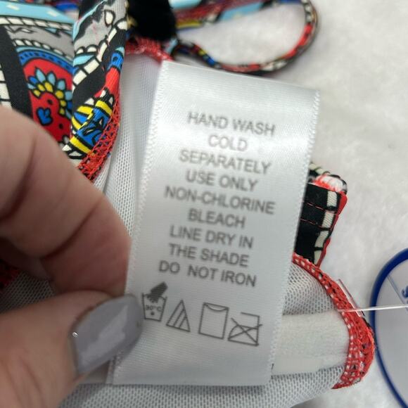 Swimsuits For All Paisley Padded Underwire Bikini Top NWT Size 14 - Picture 2 of 10